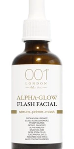 001 skincare Alpha-Glow Flash Facial Serum-Primer-Mask