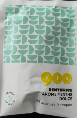dentifrice arôme menthe douce