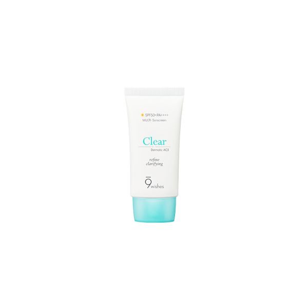 9wishes Dermatic Clear Sunscreen SPF50+ PA++++ - 50ml