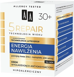 AA Cosmetics Age Technology 5 Repair Moisturizing And Energizing Night Cream 30+