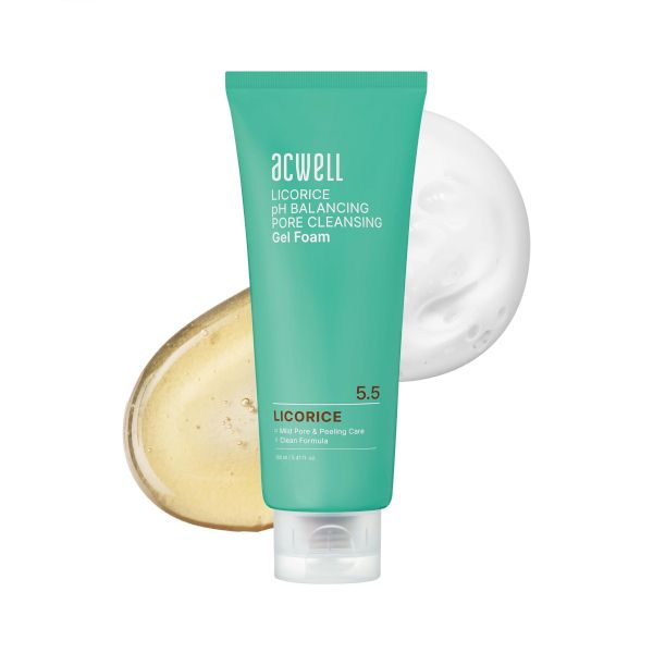 ACWELL Licorice pH Balancing Pore Cleansing Gel Foam - 160ml
