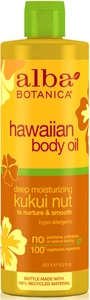 Alba Botanica Hawaiian Body Oil Deep Moisturizing Kukui Nut