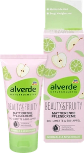 alverde Tagescreme Beauty & Fruity Mattierende Pflegecreme Bio-Limette Bio-Apfel