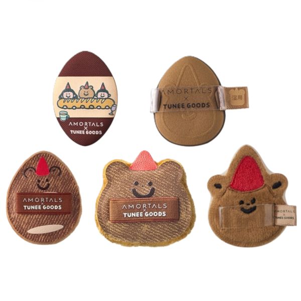 AMORTALS Tunee Goods Collection Finger Poke Puff - 5pcs