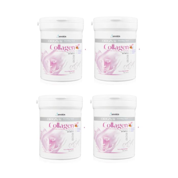 Anskin Modeling Mask - (240g) - Collagen (4ea) Set (New)