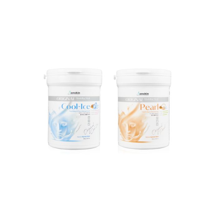 Anskin Modeling Mask - (240g) - Cool-Ice (1ea) + Pearl (1ea) Set