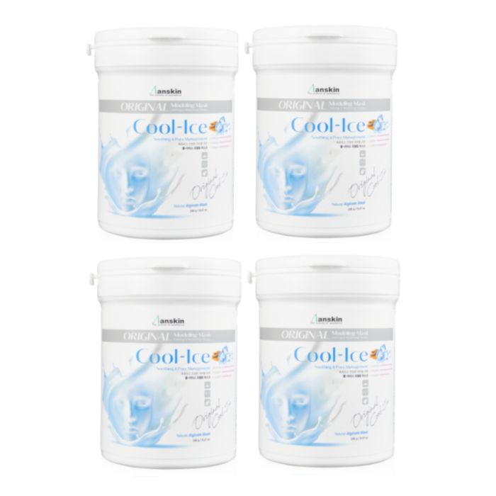 Anskin Modeling Mask - (240g) - Cool-Ice (4ea) Set (New)