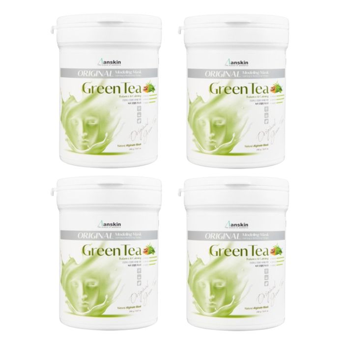 Anskin Modeling Mask - (240g) - Green Tea (4ea) Set (New)