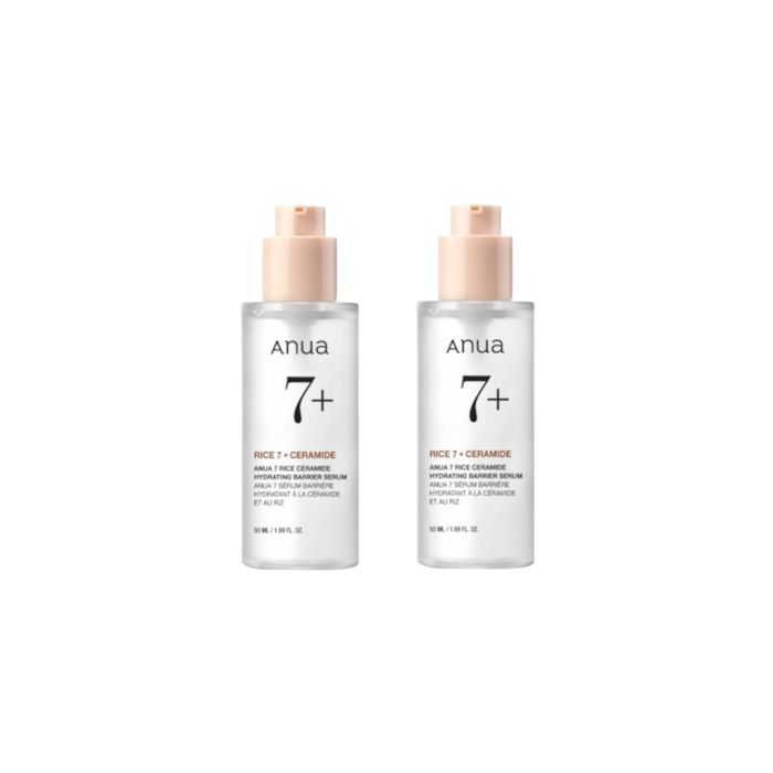 ANUA 7 Rice Ceramide Hydrating Barrier Serum - 50ml (2ea) Set