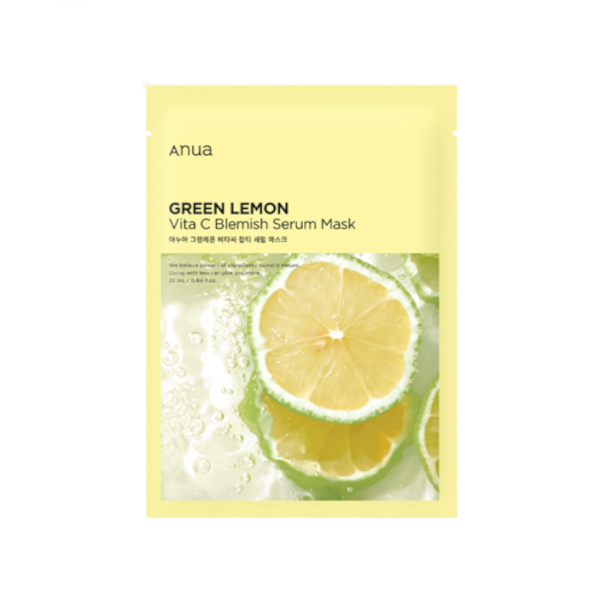 ANUA Green Lemon Vita C Belmish Serum Mask - 1pc