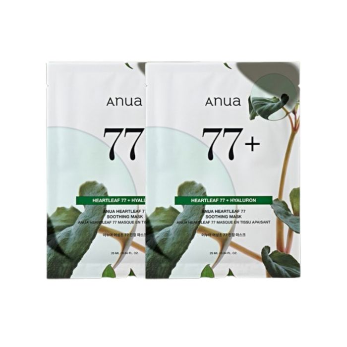 ANUA Heartleaf 77 Soothing Mask - 1pc (2ea) Set