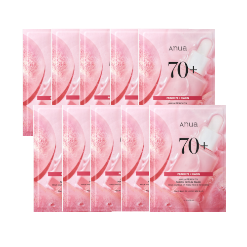 ANUA Peach 70 Niacin Serum Mask - 10pcs