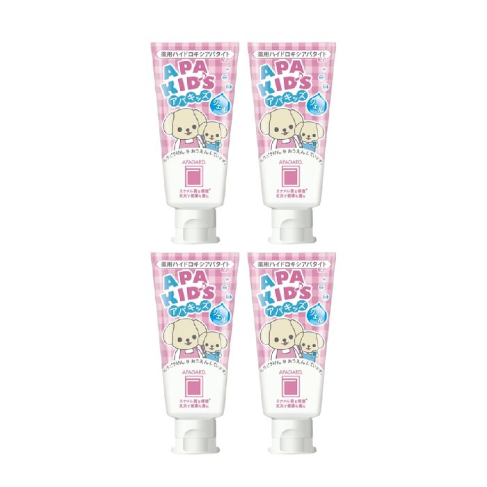 APAGARD Apa-Kids Gel Toothpaste - 60g (4ea) Set