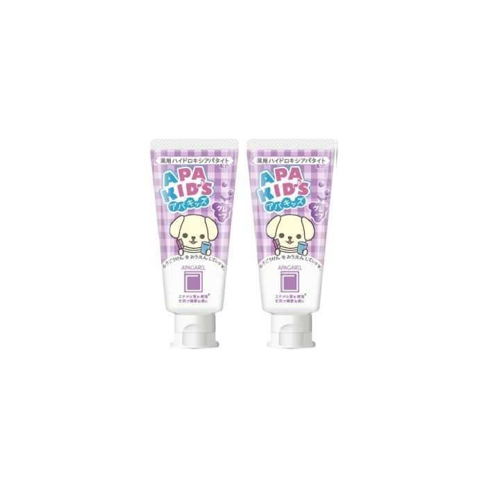 APAGARD Apa-Kids Toothpaste Grape - 60g (2ea) Set