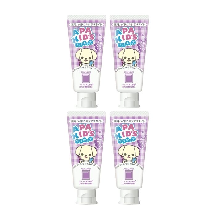APAGARD Apa-Kids Toothpaste Grape - 60g (4ea) Set