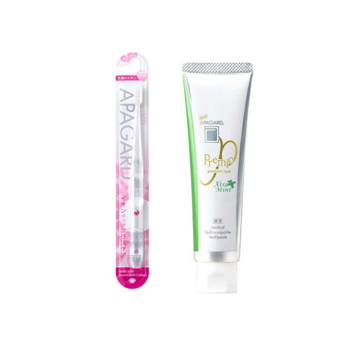 APAGARD Premio Xtra Mint - 105g (1ea) + APAGARD - Crystal Toothbrush - 1pc - Random Color (1ea) Set
