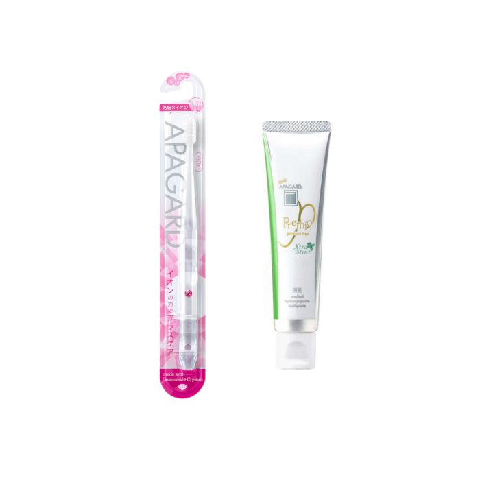 APAGARD Premio Xtra Mint - 53g (1ea) + APAGARD - Crystal Toothbrush - 1pc - Random Color (1ea) Set