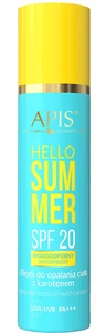 APIS Hello Summer Sunscreen Body Oil With Carotene SPF 20