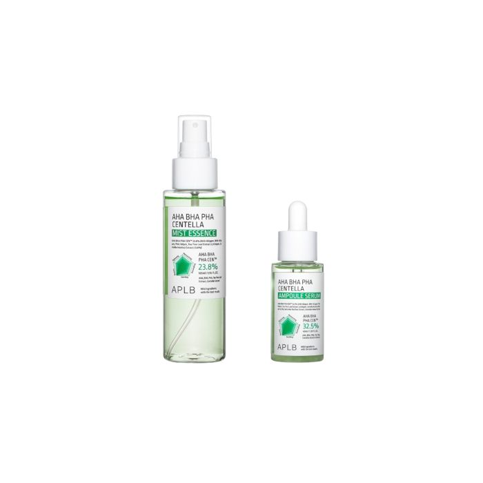 APLB AHA BHA PHA Centella Ampoule Serum - 40ml (1ea) + Mist Essence - 105ml (1ea) Set