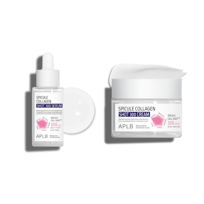 APLB Spicule Collagen Shot 300 Serum - 40ml (1ea) X Cream - 55ml (1ea) Set