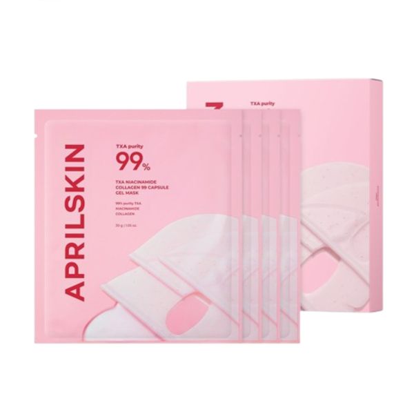 APRILSKIN TXA Niacinamide Collagen 99 Capsule Gel Mask - 30g*4ea