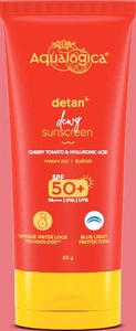 Aqualogica Detan+ Dewy Sunscreen With SPF 50+ & Pa++++ For UVA/B & Blue Light Protection
