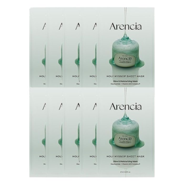 Arencia Arencia - Holy Hyssop Sheet Mask - 10pcs