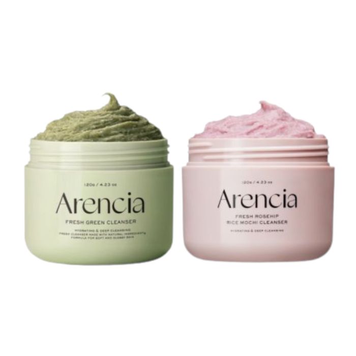 Arencia Fresh Green Rice & Royal Rosehip Rice Mochi Cleanser - 120g Set