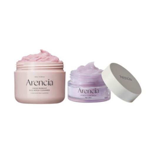 Arencia Fresh Royal Rosehip Rice Mochi Cleanser - 120g & Hyssop Fume Balm - 30g Set