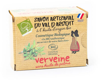 Savon Artisanal du Val d'Argent à l'huile d'argan bio - Verveine