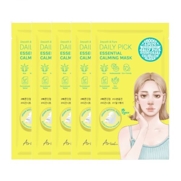 Ariul Smooth & Pure Daily Pick Essential Calming Mask - 5pcs