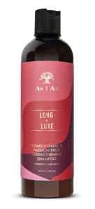 As I Am Long & Luxe Pomegranate & Passion Fruit Strengthening Shampoo Hydrating Hair Wash (12 Oz.)