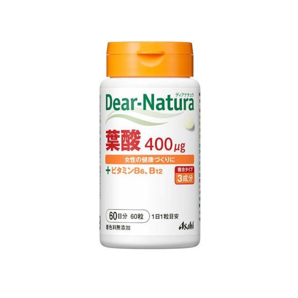 Asahi Dear Natura Folic Acid 400Μg 60 Days Supply - 60 tablets