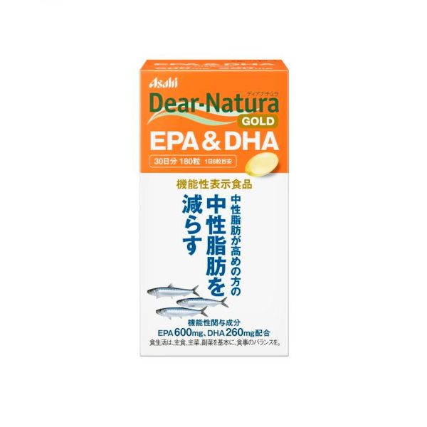 Asahi Dear Natura Gold EPA & DHA 30 Days Supply - 180 tablets