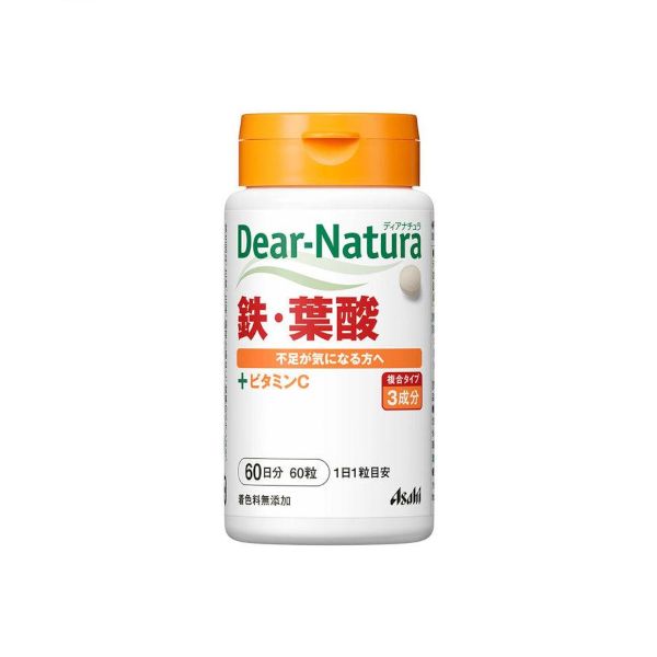 Asahi Dear Natura Iron And Folic Acid 60 Days Supply - 60 tablets