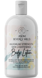 ASDM Beverly Hills Maximum Strength Skin Lightening Body Lotion- With 2% Alpha & 2% Beta Arbutin