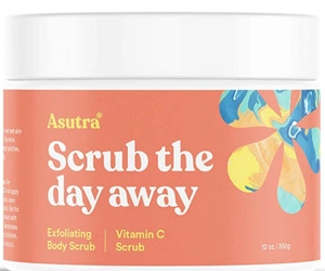 asutra Himalayan Sea Salt Body Scrub Exfoliator (Vitamin C)