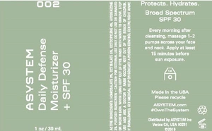 ASYSTEM Daily Defense Moisturizer