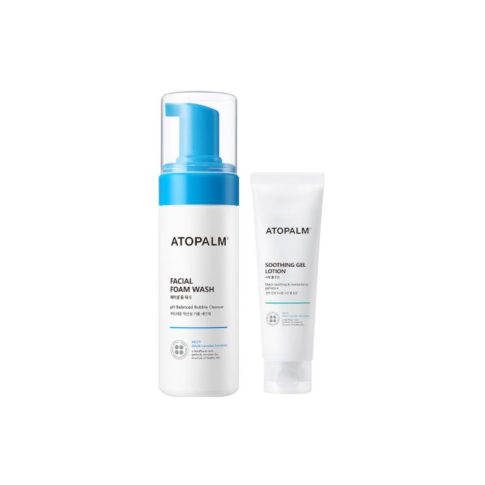 Atopalm Facial Foam Wash - 150ml + Soothing Gel Lotion - 120ml