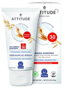 Attitude Sensitive Skin Moisturizer Mineral Sunscreen