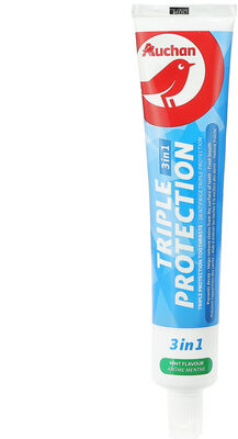 Auchan - dentifrice - 3 en 1 triple protection - 75ml