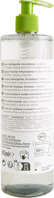Auchan baby cosmos bio - eau nettoyante micellaire - sans rincage visage et corps - bébé - 492 ml