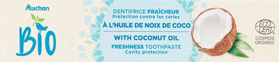 Dentifrice bio à l'huile de noix de coco