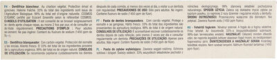 Dentifrice blancheur au charbon vegetal