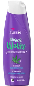 Aussie Miracle Waves Anti-frizz Hemp Paraben-free Conditioner