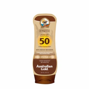 Australian Gold Australian Gold Sunscreen Lotion with Kona Coffee Infused Bronzer SPF 50