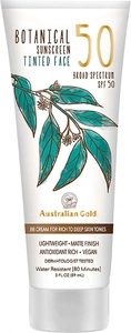 Australian Gold Botanical Sunscreen Face Tinted Spf 50