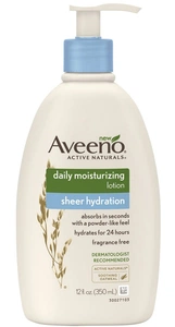 Aveeno Active Naturals Daily Moisturising Sheer Hydration Fragrance Free Lotion