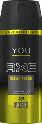 Axe Déodorant Antibactérien YOU Clean Fresh Spray 150ml