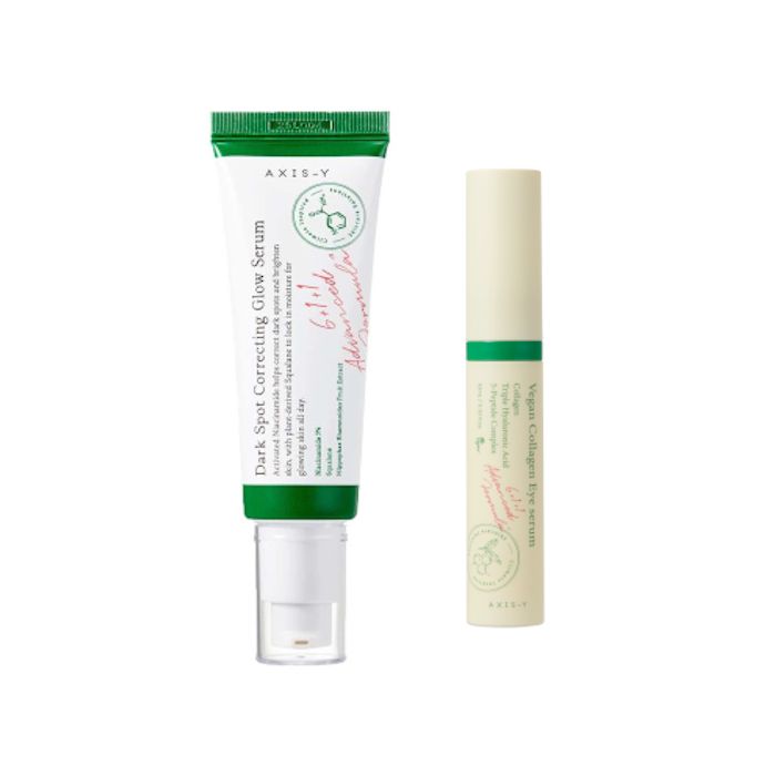 AXIS-Y Dark Spot Correcting Glow Serum - 50ml (1ea) + Vegan Collagen Eye Serum - 10ml (1ea) Set